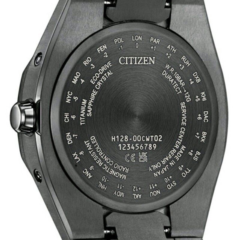 Citizen Attesa CB3045-61L ACT Line Eco-Drive Blue Titanium Radio
