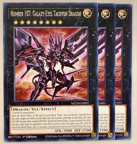 Number 107: Galaxy-Eyes Tachyon Dragon MP14-EN024 YuGiOh 2014 Mega-Tin Mega Pack card