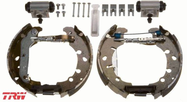 TRW GSK1693 Bremsbackensatz 4 Bremsbacken Trommelbremse FüR Ford FüR Mazda-image