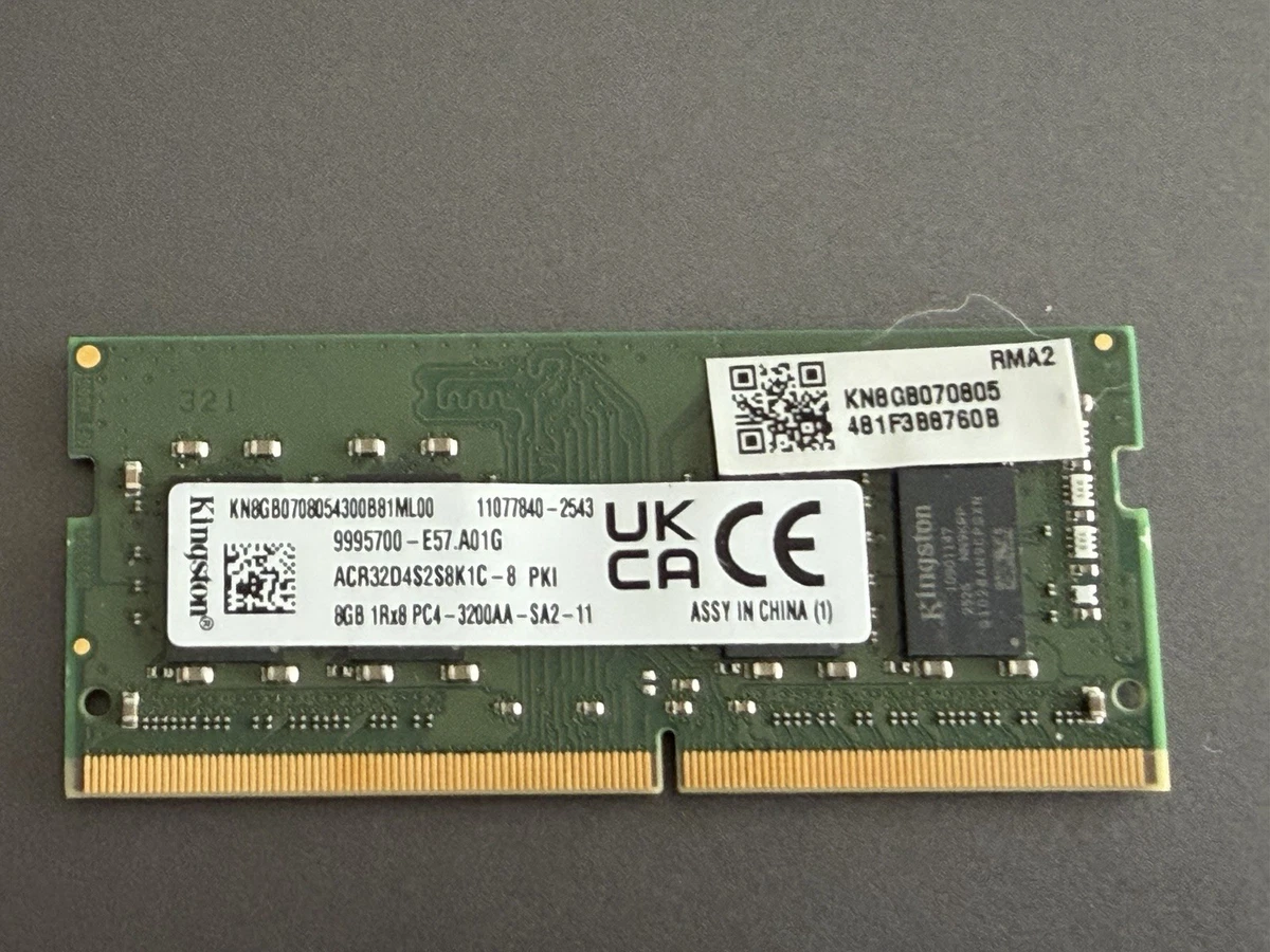Kingston DDR4 SDRAM 8 GB Capacity per Module Memory (RAM) for sale