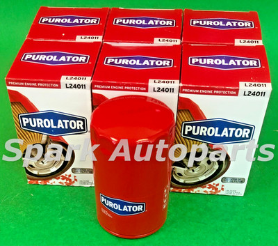 Case of 6 Engine Oil Filter PUROLATOR L24011 For CHEVROLET Blazer, GMC, PH3980