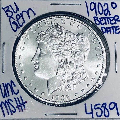 1902 O BU UNCIRCULATED MORGAN SILVER DOLLAR AUTHENTIC U.S.MINT FREESHIPPING 4589