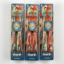 3 Twin Packs Oral-B Marvel Spiderman Kids Toothbrush Extra Soft - 6 Ct Total
