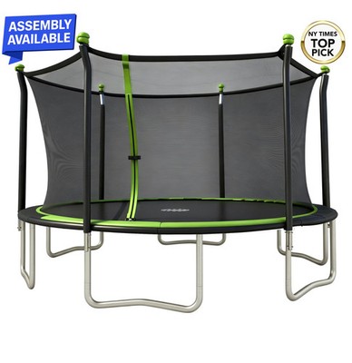Kid14FT Round Trampoline Outdoor Backyard Heavy Duty Rust Resistant Steel Frame