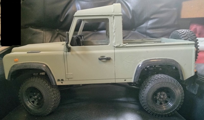R/C truck RC4WD 1/10 Gelande II Defender D90 upgrades and extra