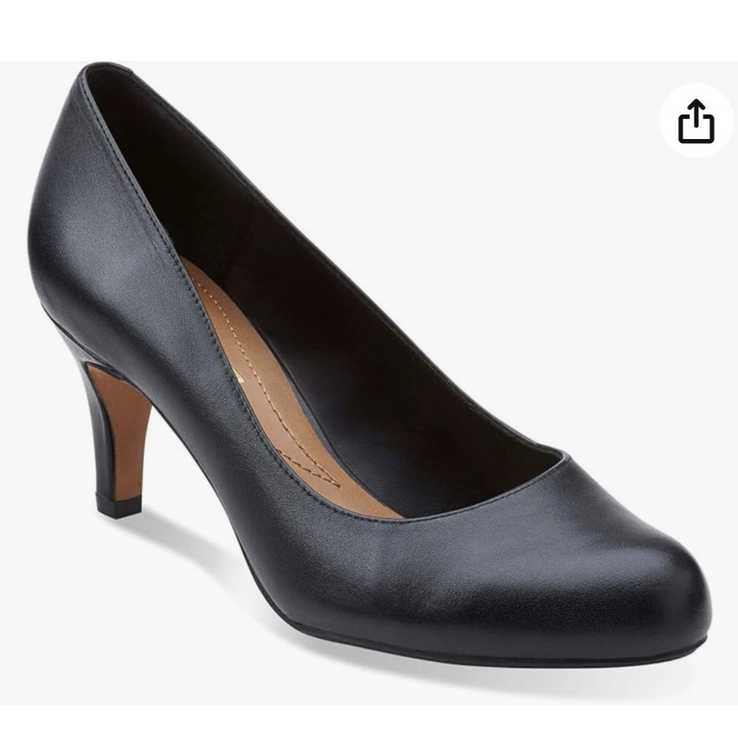 New Clarks Arista Black Heels Size 8.5 Brand New