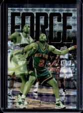 1997-98 Topps Finest Larry Johnson Embossed Refractor Silver #/263 Knicks