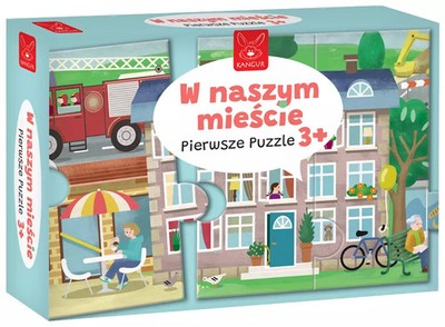 5905723440698 Pierwsze puzzle 12 elementów. W naszym mieście Kangur