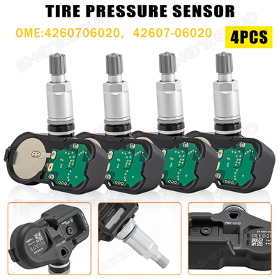 #ad Set 4 42607 30060 Tire Pressure Sensor TPMS For 2017 2019 Toyota Prius Prime $39.84