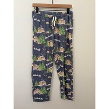 Burt's Bees Women  s Size Small Pajama Pants Organic Cotton Loungewear Winter
