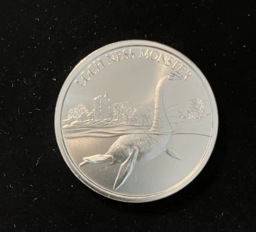 Intaglio Mint Cryptozoology LOCH NESS MONSTER 1oz .999 Silver USA Made Round BU