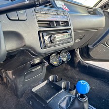 Dual Gauge Pod Mount For 1992-1995 Civic Eg Lower Factory Bolt On Dual Gauge Pod Mount For 1992-1995 Civic Eg Lower Factory Bolt On