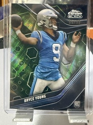 2023 Topps Composite  Topps Chrome Black Bryce Young Green Refractor /99 (RC)