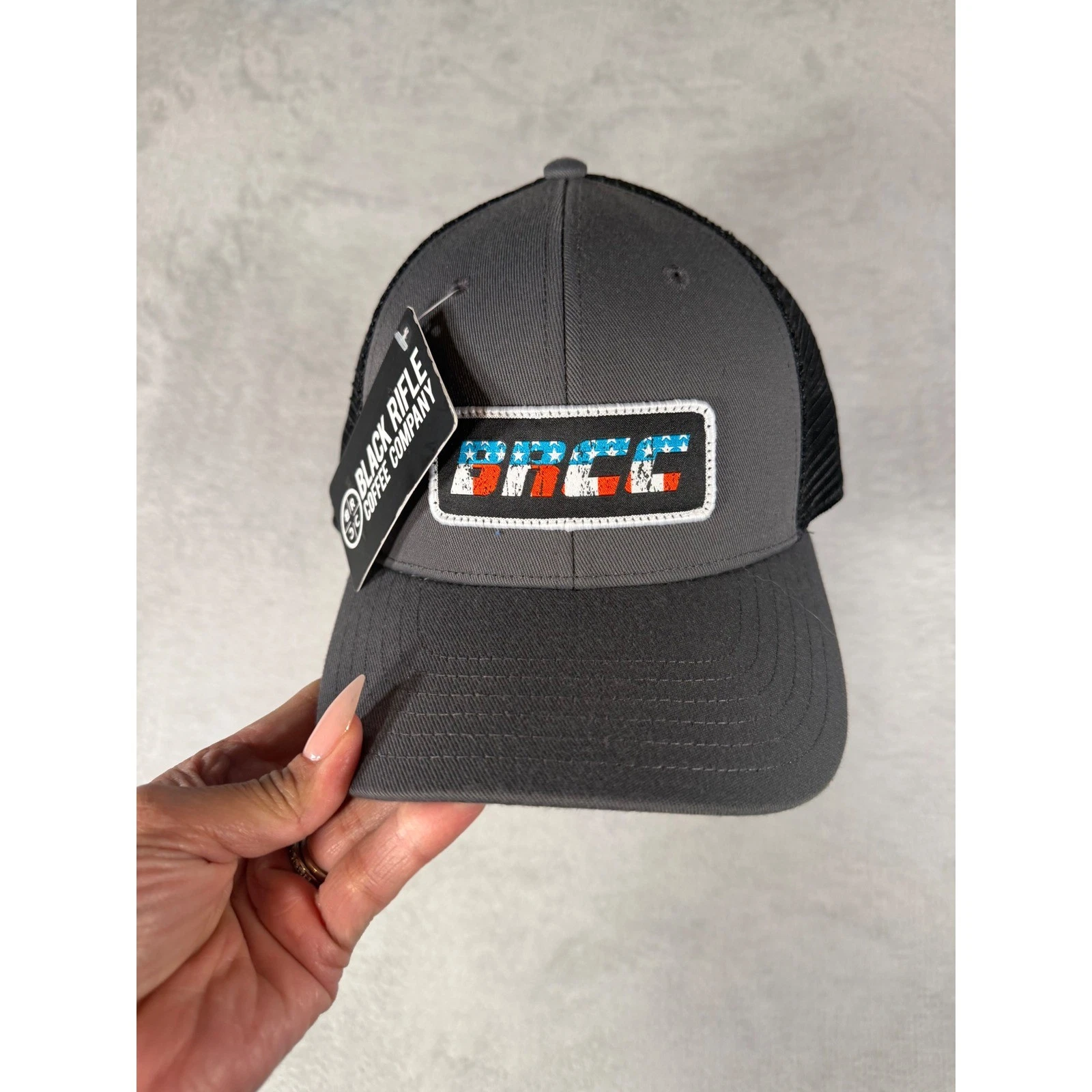 Black Rifle Coffee Company Freedom Trucker Hat Charcoal Black Snapback OSFM NEW