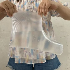 100 Pcs Reusable Foot Covers Breathable Protector Bags For Spa