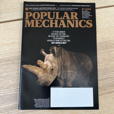 Popular Mechanics Magazine November/December 2021 Resurrect Animals Black Holes