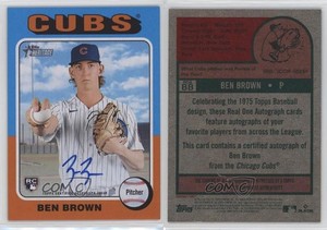2024 Topps Heritage High Number Real One Auto Ben Brown #ROA-BB Rookie Auto RC