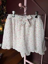 Cat  Jack Girls Size Large Floral Skirt/shorts Skort Size 10/13 Target With Now