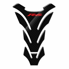3D Carbon Fiber Tank Pad Sticker Decal Grip Protector For Yamaha R6 YZFR6 YZF600
