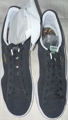 PUMA Suede Classic XXI Black White Suede Men's Sneakers US 11.5 374915-01