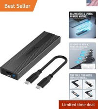 USB 3.2 Tool-Free Enclosure for M.2 NVMe  SATA SSD - Ultra-Slim, 10Gbps