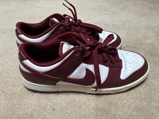 Nike Dunk Low Team Maroon Dunks Size 9.5 Mens No Box Preowned