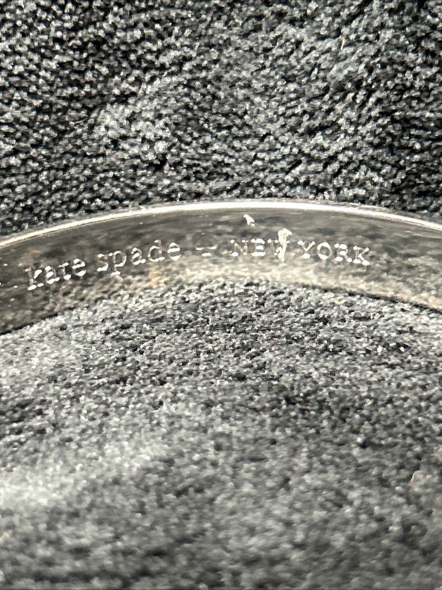 Kate Spade Strength In Numbers Silver Tone Bracelet Bangle Womens Jewelry View 3