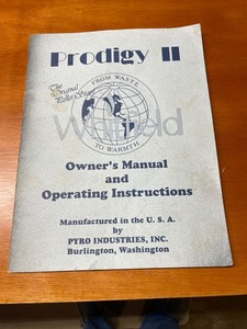 WHITFIELD PRODIGY 2 PELLET STOVE OWNERS MANUAL