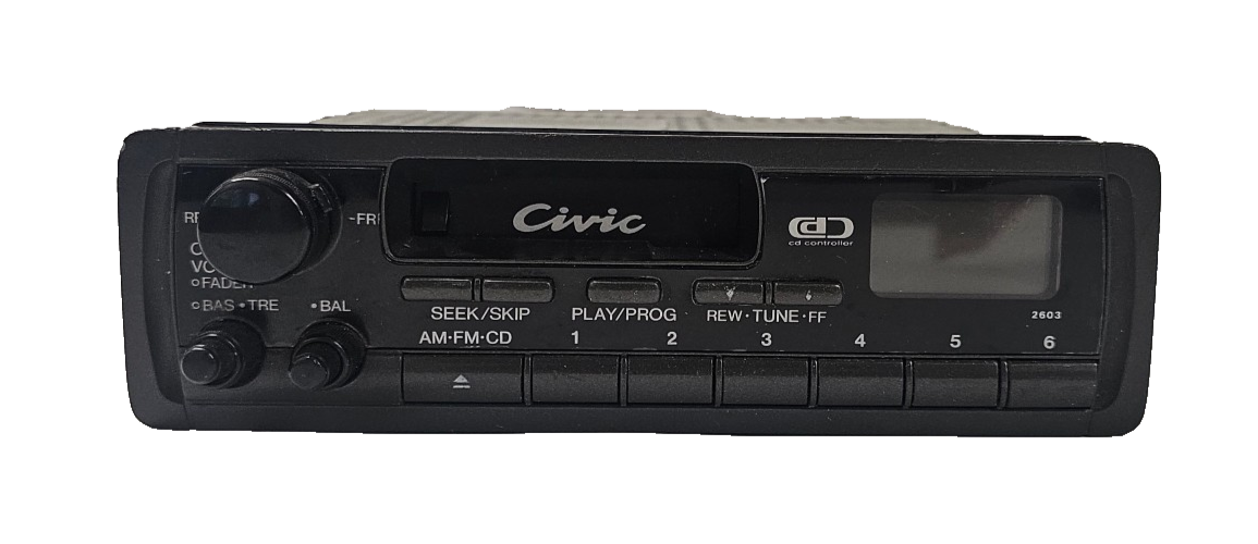 92 93 94 Honda Civic Stereo Radio Cassette Am/Fm Player Oem 08A52