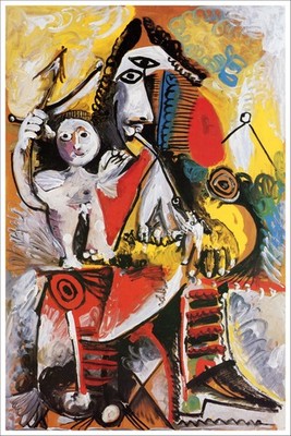 Musketeer and Cupid Artist Pablo Picasso Giclee Art Poster Print