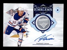 RAPHAEL LAVOIE 2023/24 UD ULTIMATE COLLECTION EMBLEMS AUTOGRAPH AUTO BF9533