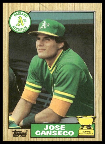 1987 Topps #620 Jose Canseco Collector's Edition (Tiffany) Oakland Athletics