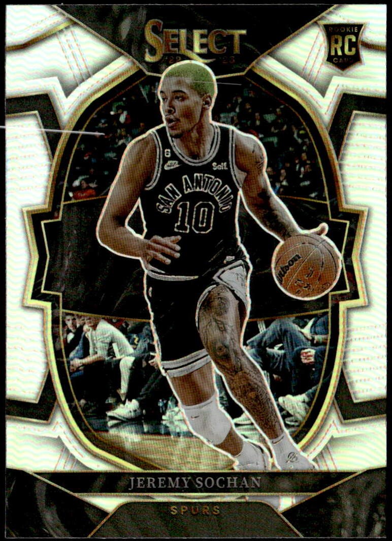 2022-23 Panini Select #86 Jeremy Sochan Silver Prizms Rookie E1