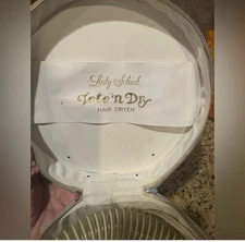 Vintage Blue Green Mod Flower Power Lady Schick Tote 'n Dry Portable Hair Dryer