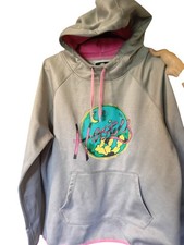 Hooey Hoodie Women's Cactus Moon Gray And Pink XL