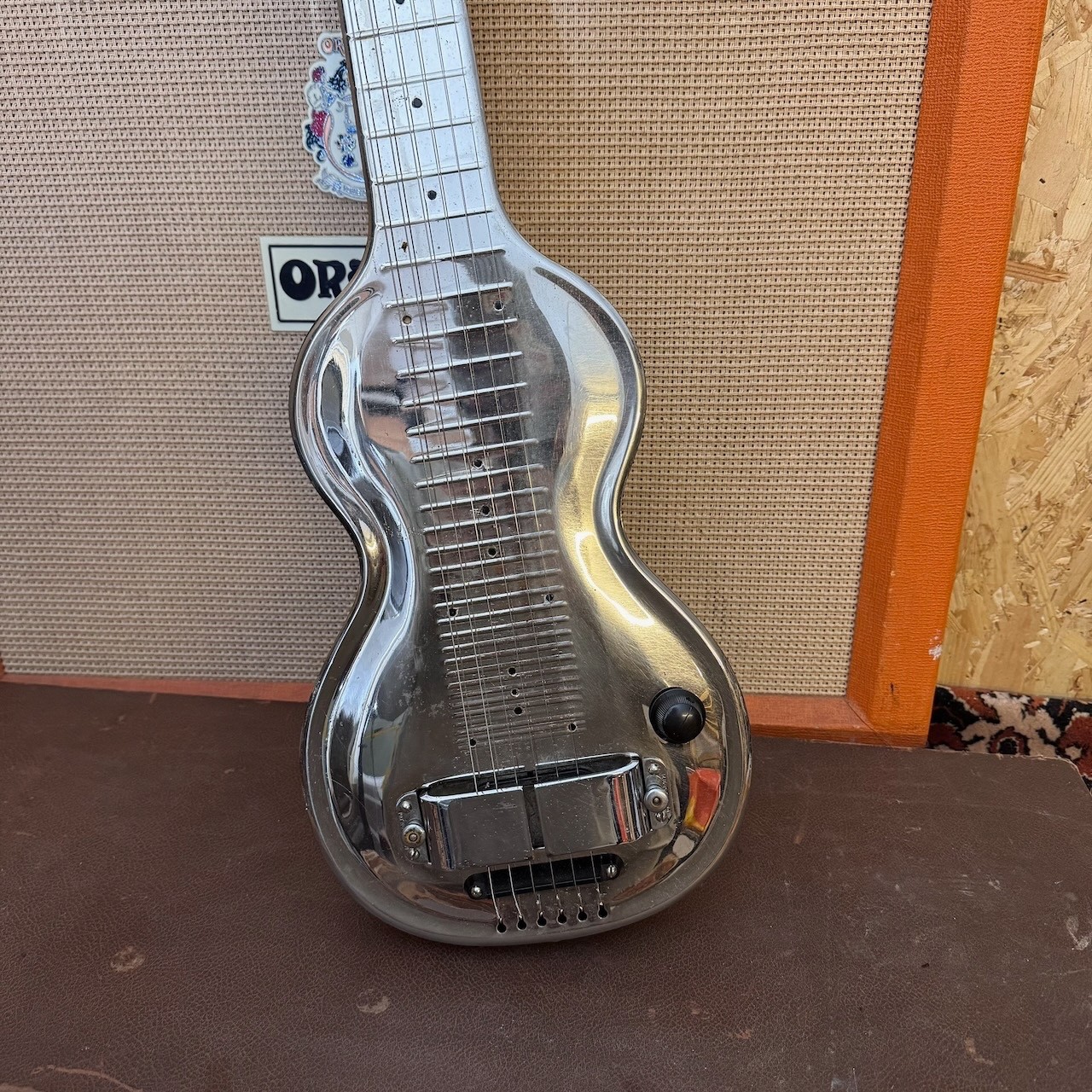 Vintage 1930s Rickenbacker Silver Hawaiian USA Lap Steel Electric Guitar w /  Case
