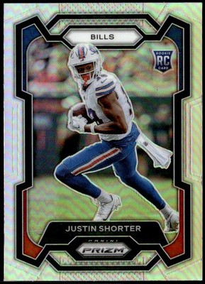 2023 Panini Prizm #310 Justin Shorter Silver Rookie E1