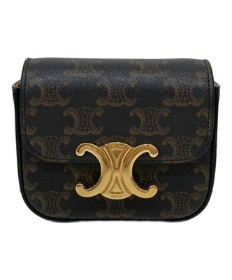 Celine MINI TRIOMPHE Brown Shoulder Bag #TFB1991