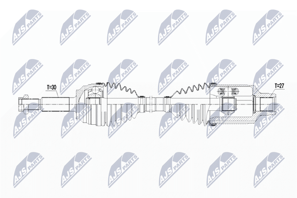 NTY Antriebswelle NPW-CH-076 FüR Tesla-image