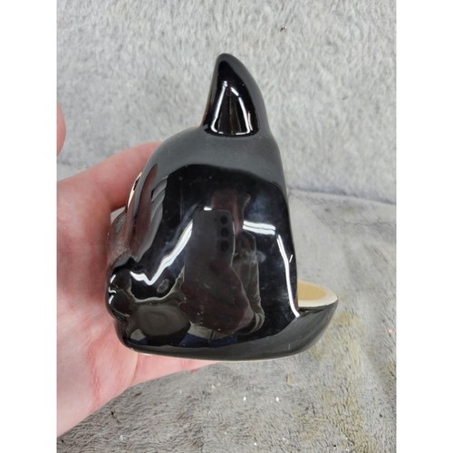 Black Cat Tealight Candle Holder Halloween Ceramic Novelty Cute - Picture 4 of 7