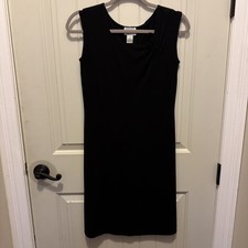Loft Size 2 Black Sleeveless Rayon Polyester Dress