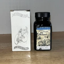 NOODLERS Fountain Pen Ink Bottle - 3oz - Old Manhattan Exclusive Black