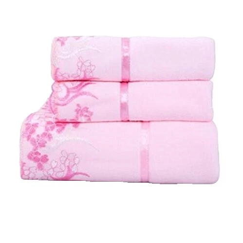 Toallas de baño de terciopelo Floral y mantillas