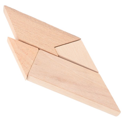 Puzzle a T in Legno 4 Pezzi, Enigma Logico, Gioco di Puzzle a Cubi in Legno, - Foto 2 di 20