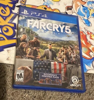 Far Cry 5 PS4 Video Game Playstation 4 w/ Disc, Box 2018 Ubisoft