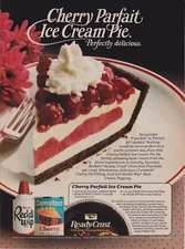 Comstock Keebler Reddi-Wip Vtg 1983 Print Ad Cherry Parfait Ice Cream Pie Recipe