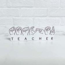 Teacher in ASL Sticker