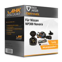 FüR Nissan NP300 Navara 14- Jaeger Elektrosatz 7Polig Fahrzeugspezifisch Neuware