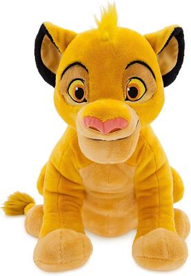 Nuovo Disney Negozio il Re Leone Simba Medio 33cm Peluche Morbido