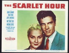 SCARLET HOUR Original Movie Lobby Card Poster Carol Ohmart Tom Tryon Film Noir